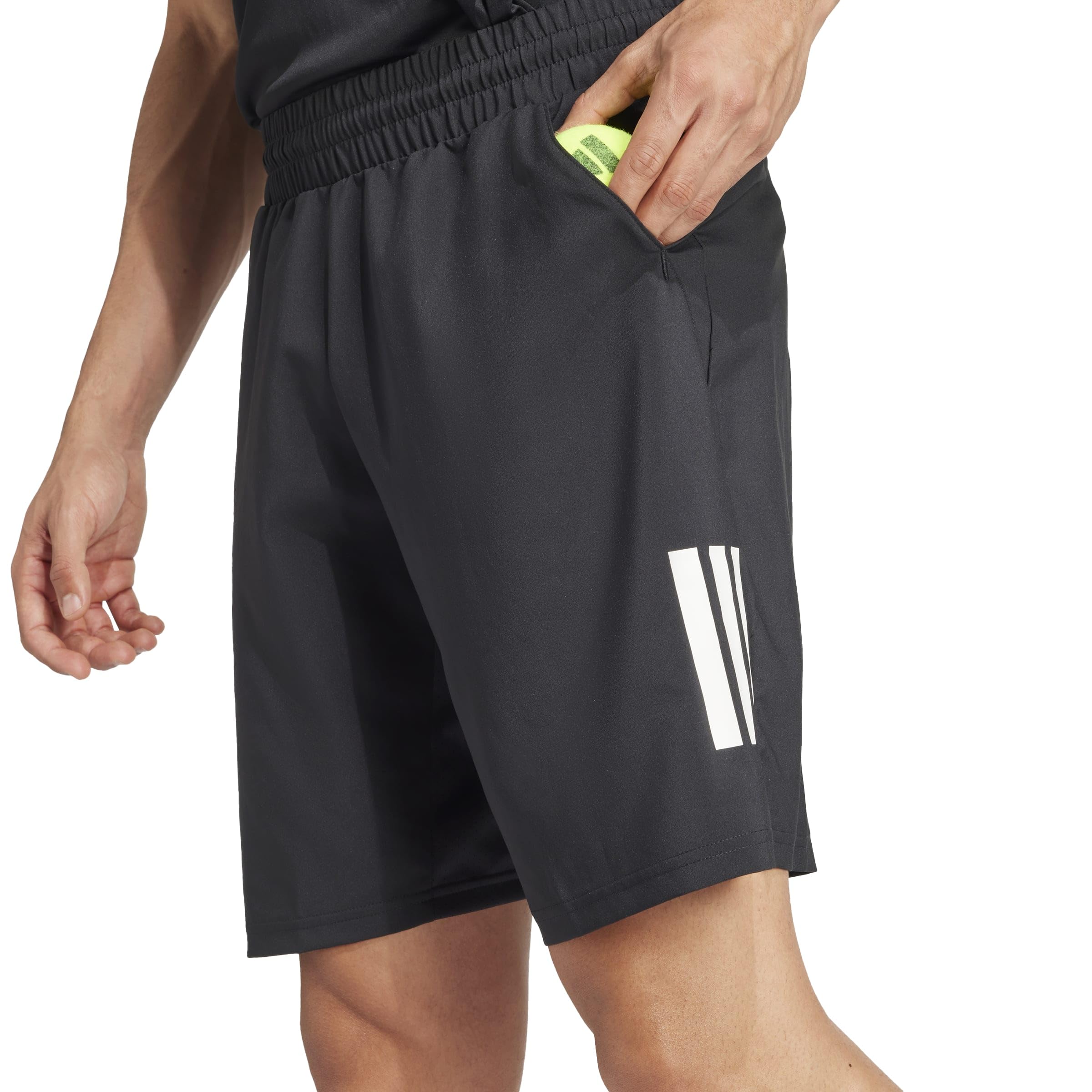 adidas Herren Club Tennis Climacool 3-Stripes Shorts, Black, M 9 inch