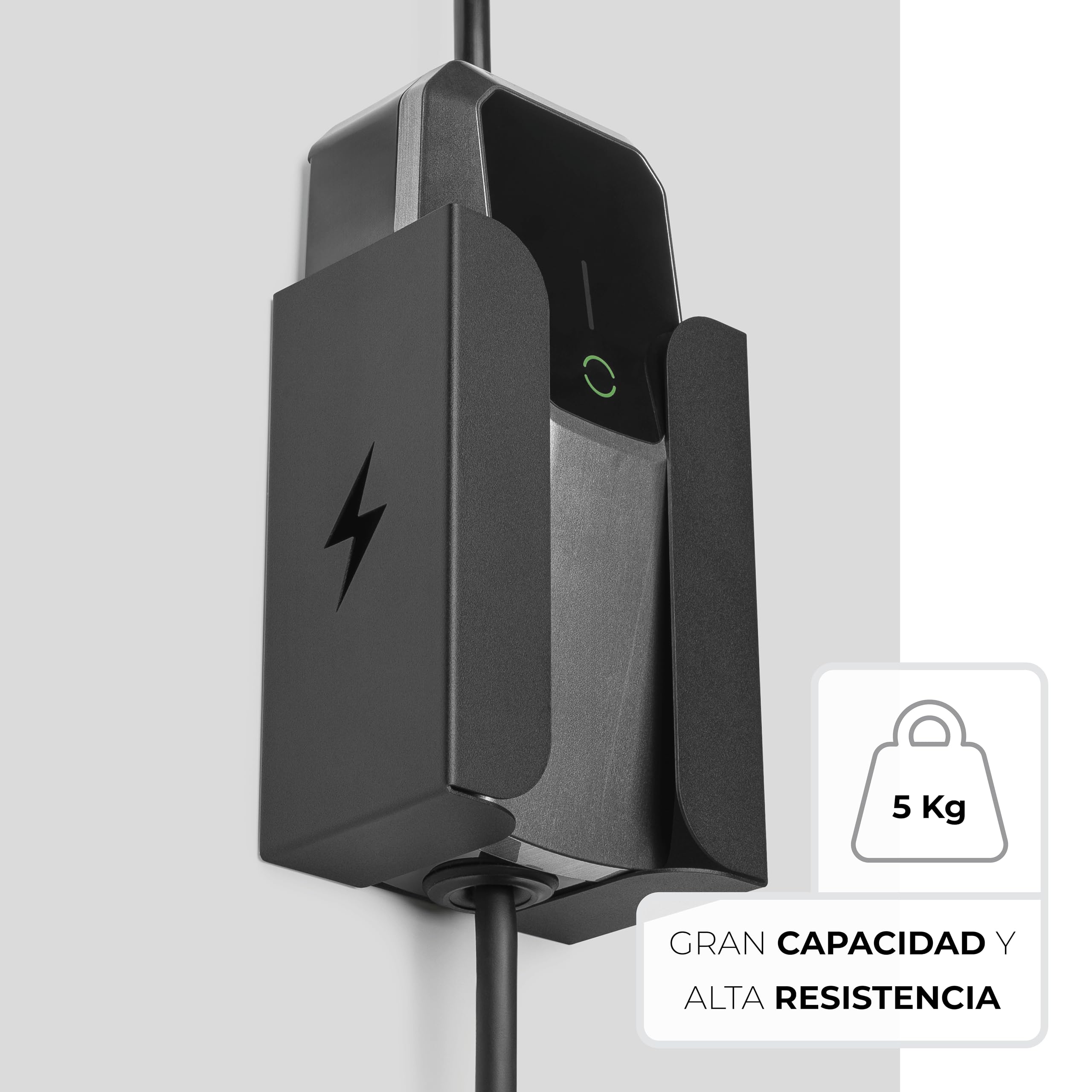 Metalowy naścienny uchwyt ładowarki do samochodu elektrycznego • Przenośna podstawa skrzynki sterowania EV typu Box • Wieszak i hak do kabla ładującego Typ 2 • Przenośna ładowarka EV Tryb 2