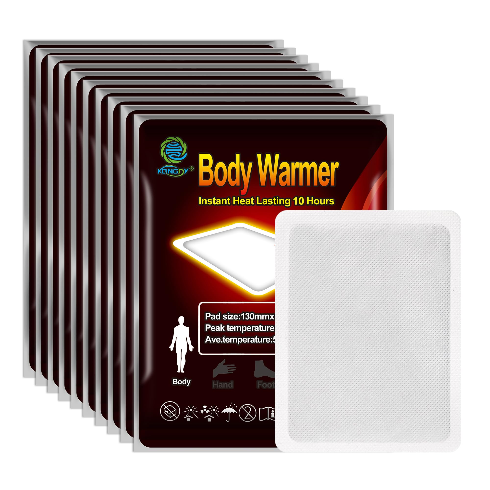 KONGDY 20 Count Heat Therapy Patch, Pain Heating Patches, Menstrual Relief Heat Patches Portable Air Activated Patch (20)