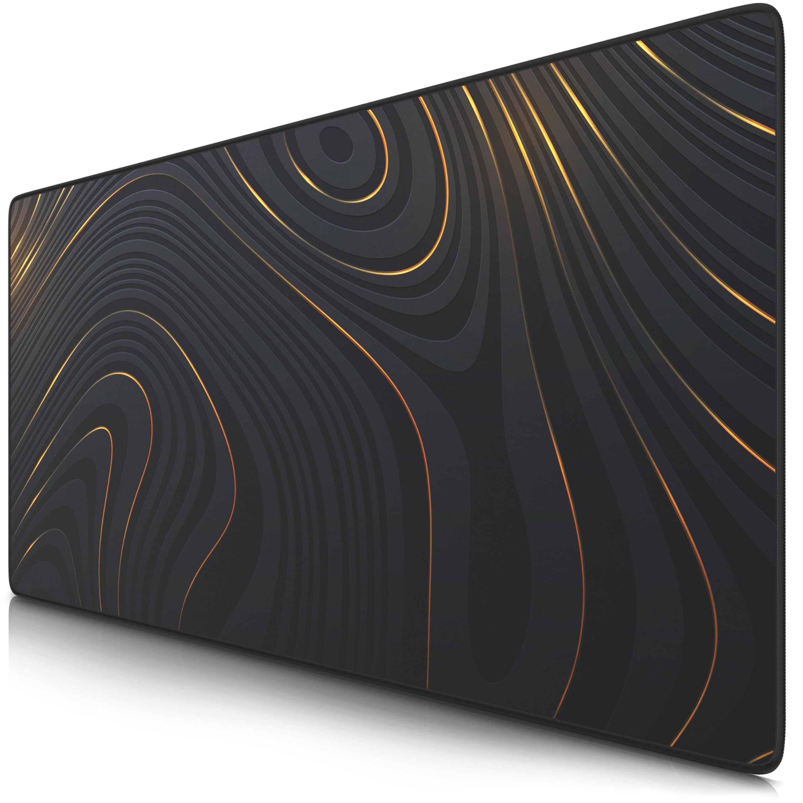 TITANWOLF - XXL Speed Gaming Mauspad 900 x 400mm - XXL Mousepad - Tischunterlage Large Size - verbessert Präzision und Geschwindigkeit - Abstract Lines #2