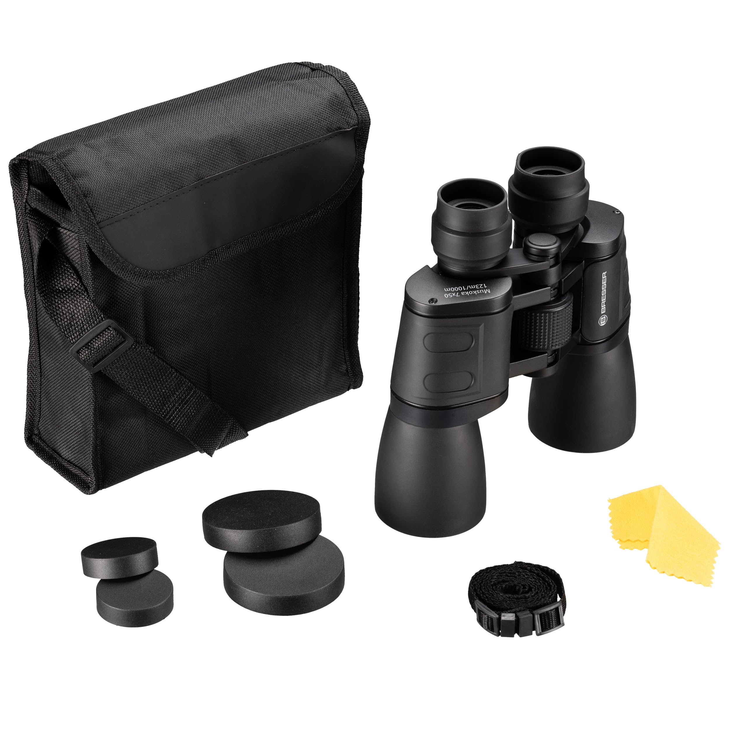 Bresser 7x50 Prismáticos Muskoka con visión nítida para observación de Aves y Naturaleza, 7X de Aumento, 122 m de Campo de visión, Lentes con Revestimiento antirreflejo