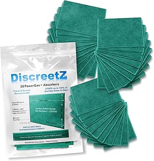 Odor Eliminator for Strong Odor, No Toxic Spray. Men & Women’s Charcoal Odor Absorber, Flatulence Underwear Help. Gas Relief for Adults. Flatulence Pads Silence & Stop Odor Up to 100%. DiscreetZ P-30