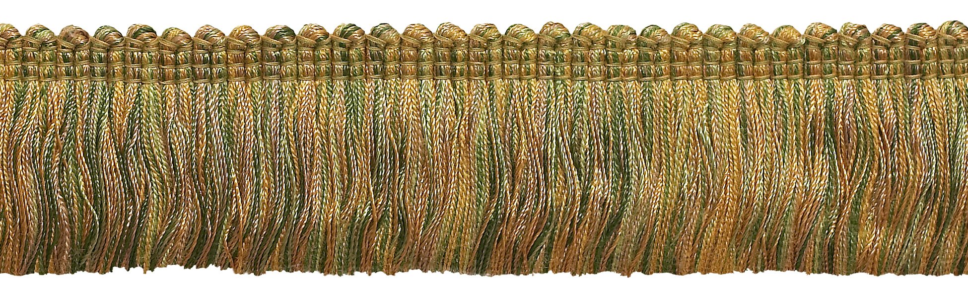 Bordure décorative style baroque vert olive et or pour customiser vos coussins de salon