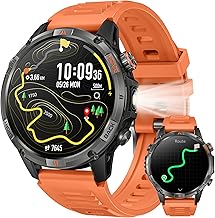Reloj Inteligente Hombre con GPS Smartwatch: 1.46" Llamadas Bluetooth Reloj Deportivo con Brújula Linterna Led Podómetro Smart Watch 100+Modos Deporte con Sueño SpO2 Pulsera Actividad IOS Android