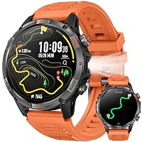 GPS Smartwatch Uomo Orologio con Chiamate: 1,46" Grande Schermo Tondo Militare Smart