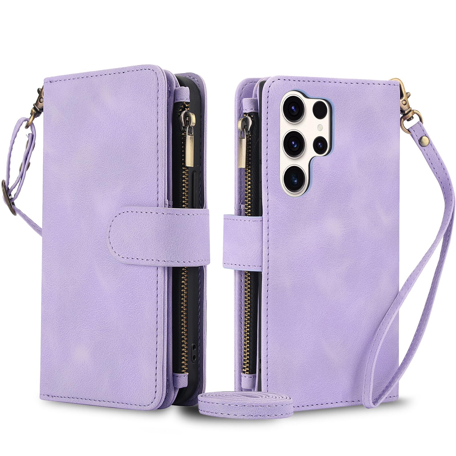 Étui compatible avec Samsung Galaxy S26 violet housse portefeuille - 8