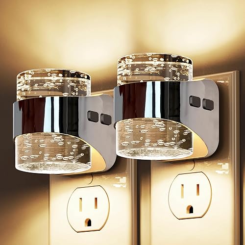 Miniatura 34 de L LOHAS LED Luz nocturna, luces nocturnas de burbujas enchufables a la pared, 3000 K/4000 k/5000 K, luz nocturna de temperatura de color ajustable,