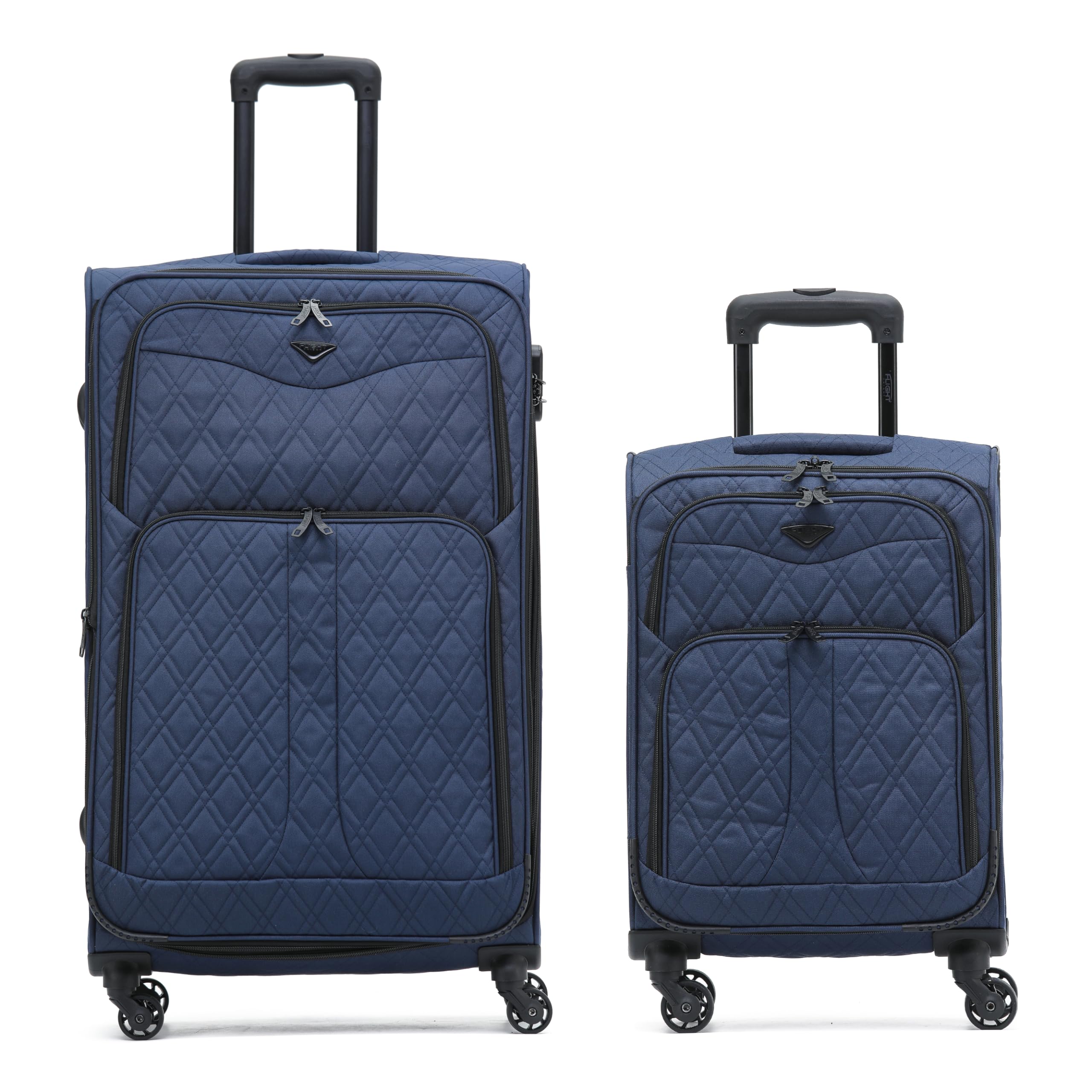 Flight Knight Lightweight 4 Wheel 800D Soft Case Suitcases Anti Crack Cabin & Hold Luggage Options Approved for Over 100 Airlines Including easyJet, BA & Many More! — view 46