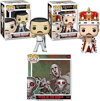 FUNKO POP! クイーン フレディマーキュリー 4パック Funko Pop! 4-Pack Rocks: Queen - Freddie Mercury/Brian May