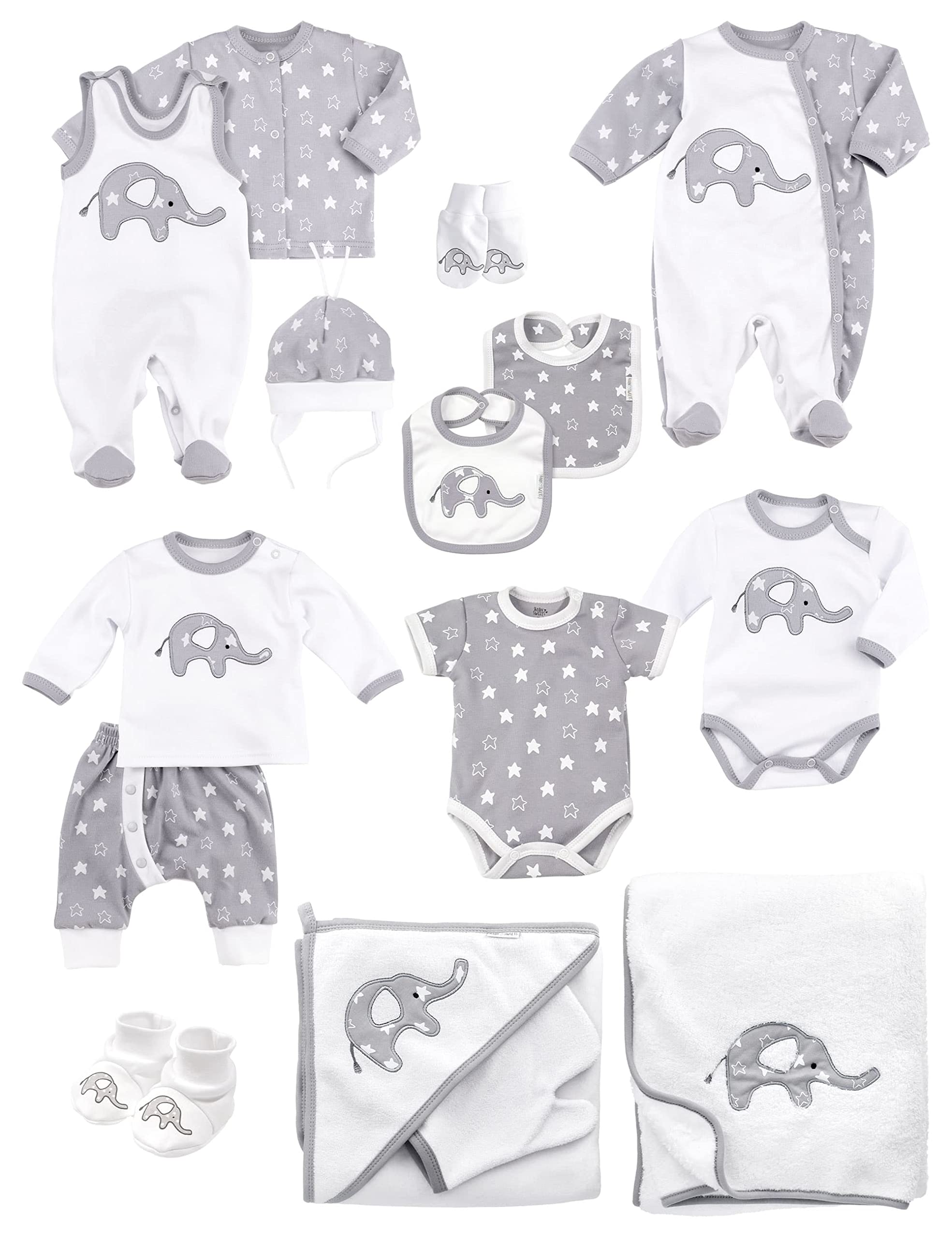 Baby Sweets Unisex Kinder Erstausstattung-Set Weiss 62
