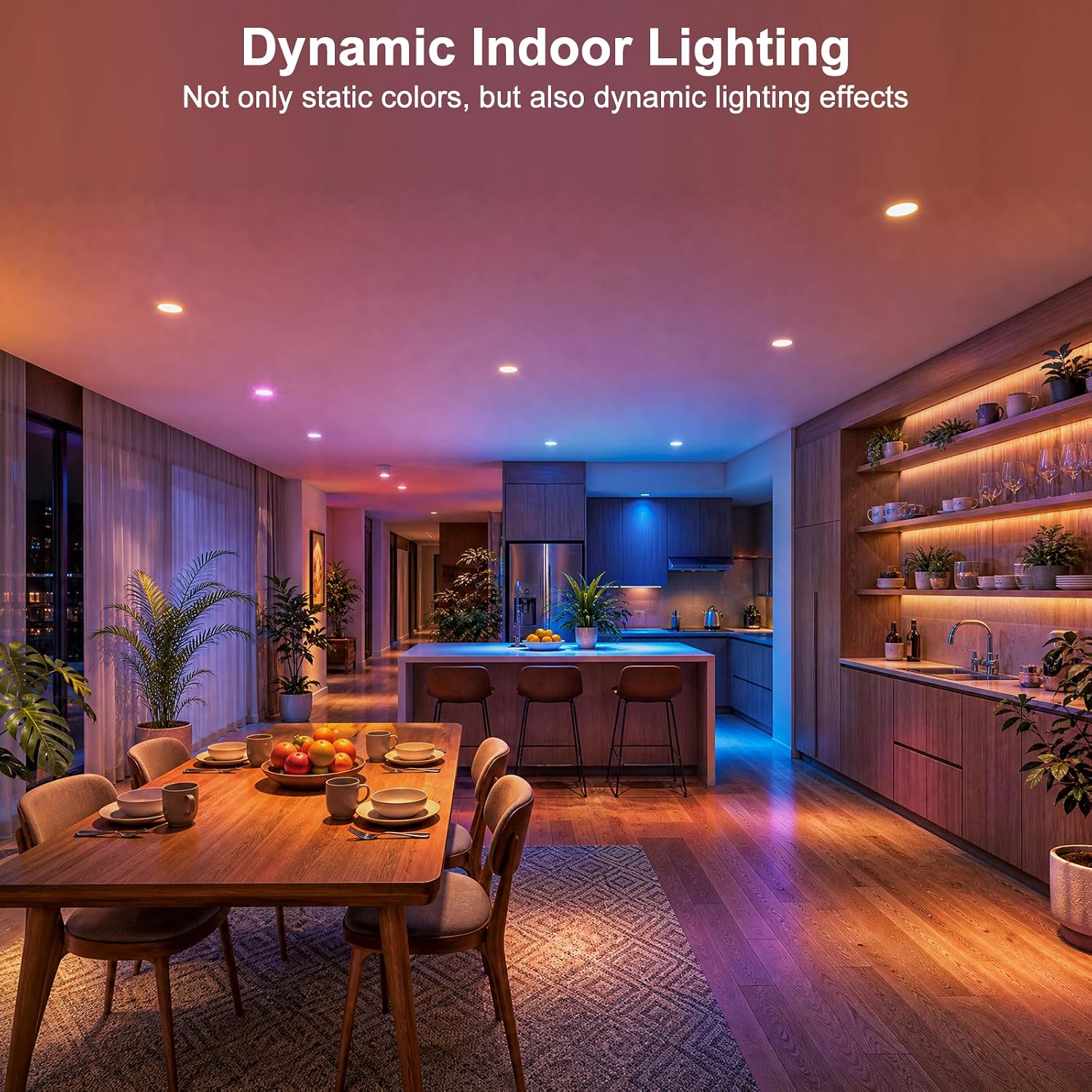 LED Recessed Lighting 5/6 Inch, Color Changing Retrofit Can Lights, 1 Pack image 5
