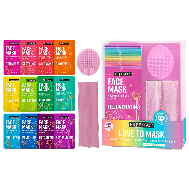 Freeman Love To Mask Variety Pack com 14 peças