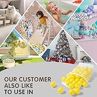 Vista 6 de Realhaha Larger Plastic Balls for Ball Pit, Play Pin Balls for Toddlers Kid Ball Pits & Accessories for Bounce House,2.76 inches,50 100 pcs