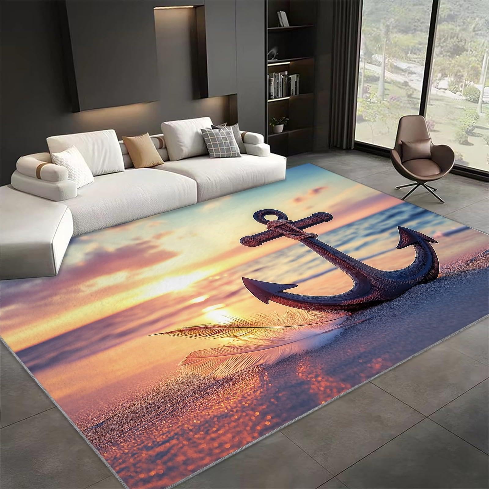 Tapis de couloir bord de mer pour illuminer votre entrée et votre salle à manger