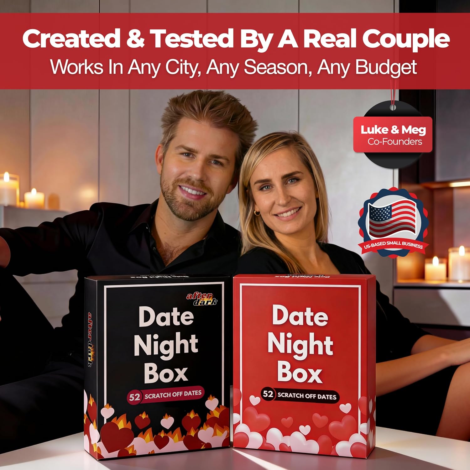 Date Night Box: 52 Fun & Romantic Scratch-Off Date Night Ideas Valentine's Day Gifts for Him, Her, Men, Women, Husband, Wife, Boyfriend, Girlfriend, Couples