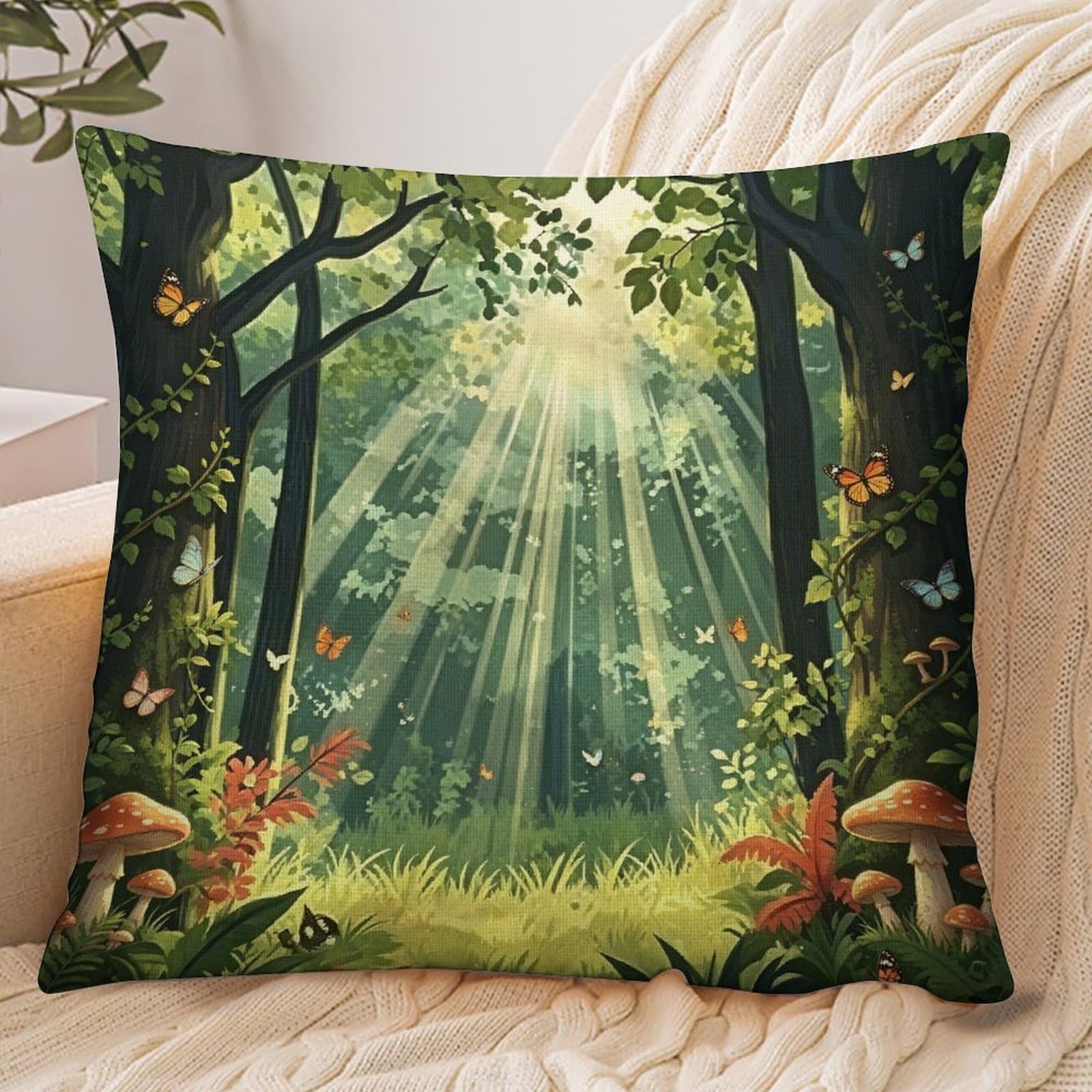 Fekiloot Style Forest Pillowcase Pillow Sham Pillow Case