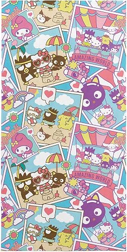Northwest Hello Kitty Serviette de Plage en Microfibre, 76,2 x 152,4 cm, Cartes 