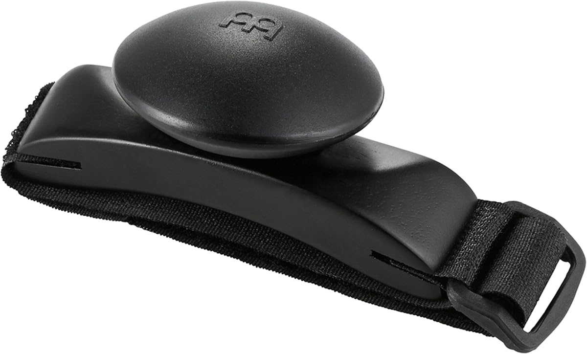Meinl Percussion Foot Shaker with Strap-NOT MADE IN CHINA-Ideal for Cajon Players, Guitarists and Singer/Songwriters, 2-YEAR WARRANTY, (FS-BK) | Hands-free percussion with adjustable strap and dual-chamber design