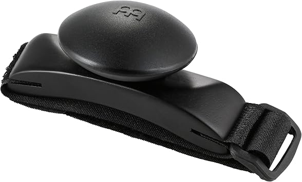 Meinl Percussion Foot Shaker with Strap-NOT MADE IN CHINA-Ideal for Cajon Players, Guitarists and Singer/Songwriters, FS-BK