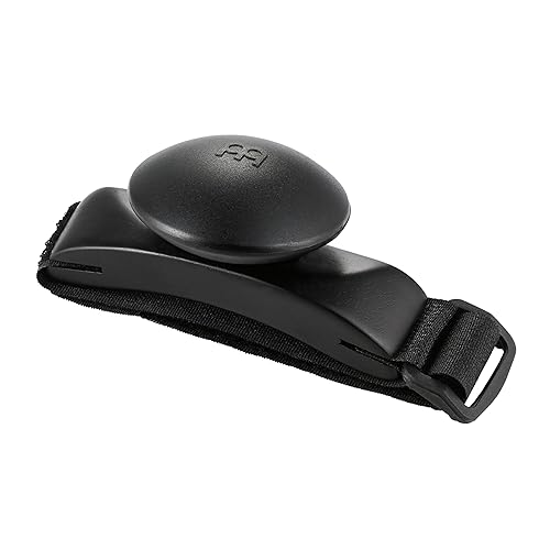 Meinl Percussion Foot Shaker with Strap-NOT MADE IN CHINA-Ideal for Cajon Players, Guitarists and Singer/Songwriters, 2-YEAR WARRANTY, (FS-BK)