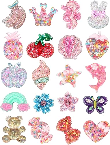 Bonitos dijes brillantes para zapatos para niñas, lindos dijes para zapatos para adultos, adolescentes, niños, decoración de zapatos Kawaii para