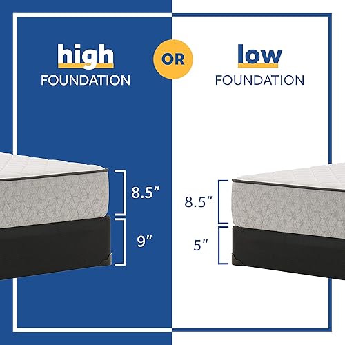 Miniatura 2 de Sealy Essentials - Colchón de sensación firme de olmo, primavera, verano, tamaño Queen, color blanco