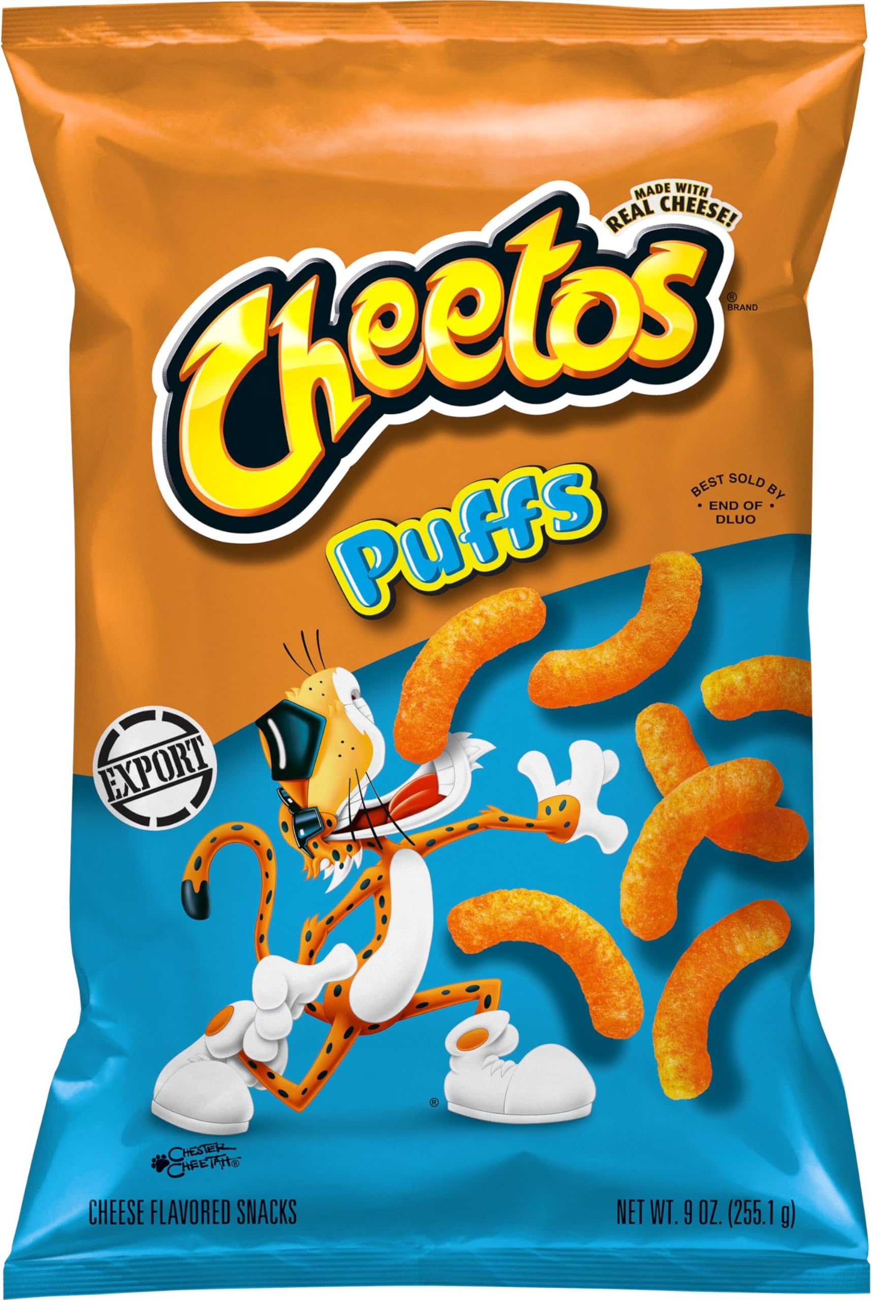 Frito-Lay Cheetos Puffs Cheese Flavored Snack, 9 Oz 255.1 G