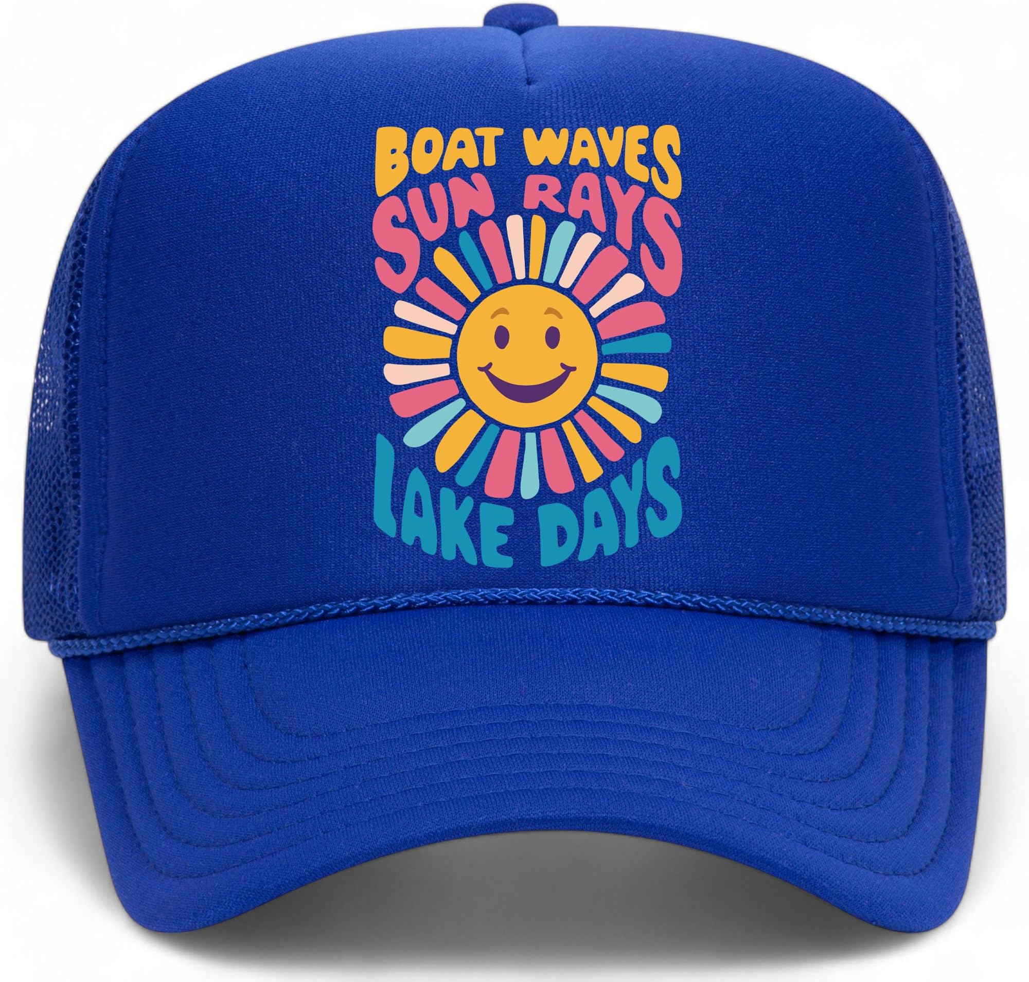 Boat Waves, Sun Rays, and Lake Days Trucker Hat
