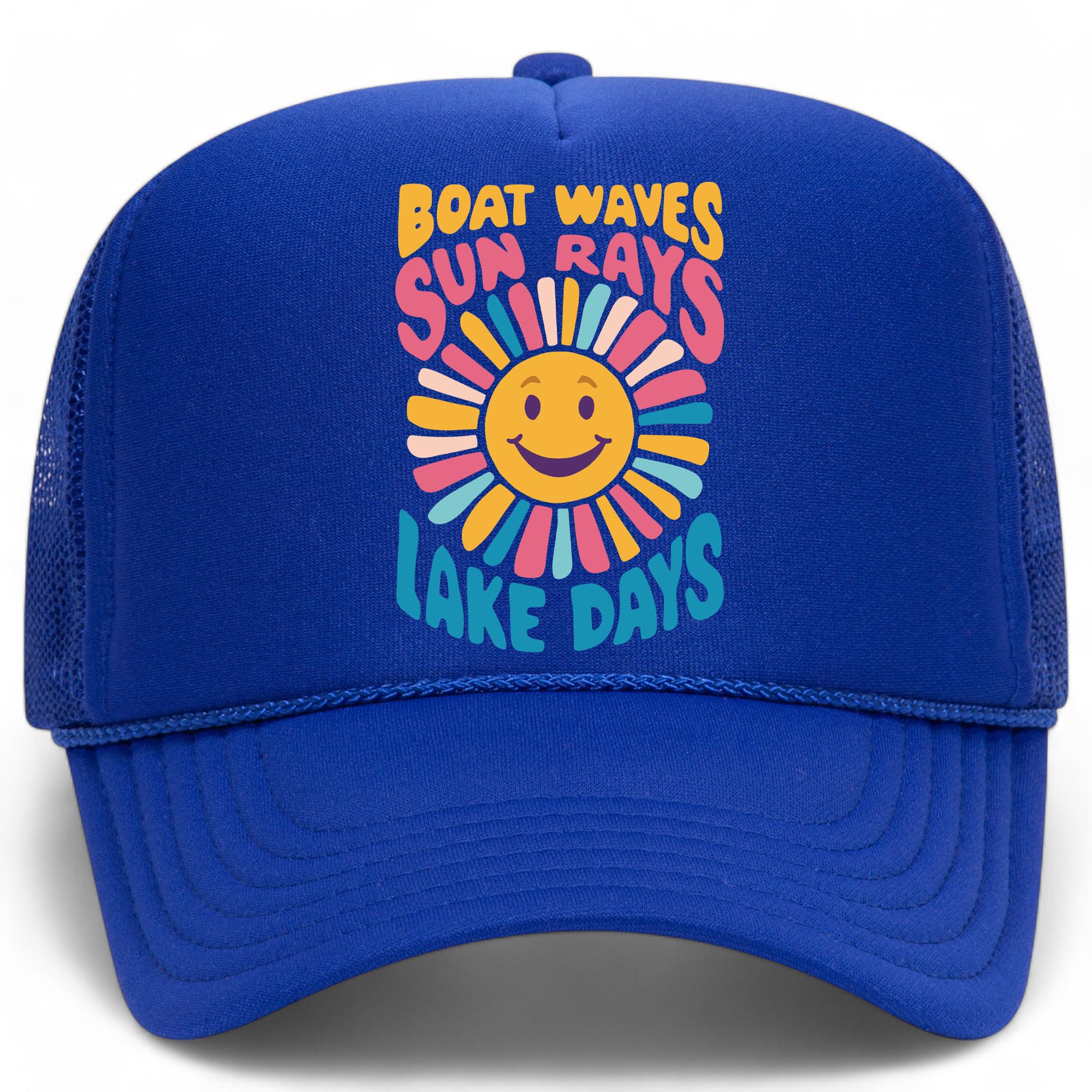 Boat Waves, Sun Rays, and Lake Days Trucker Hat