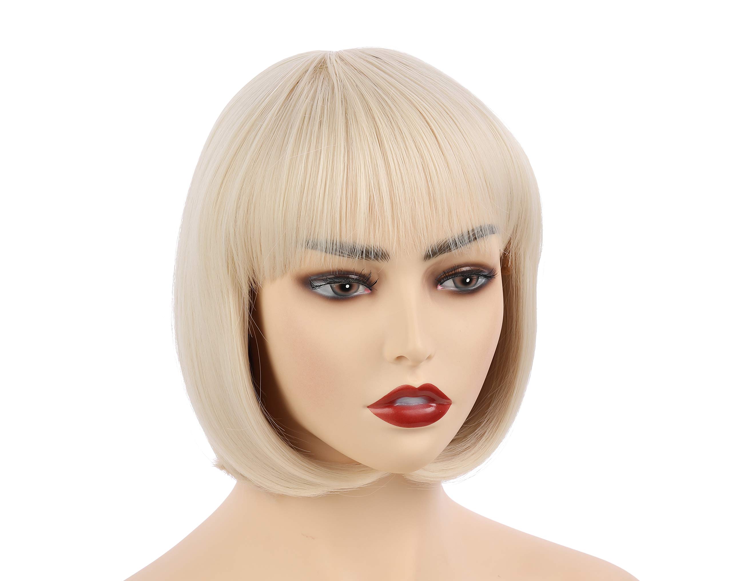 Buy OneDor 10" Short Straight Hair Flapper Cosplay Costume Bob Wig (60