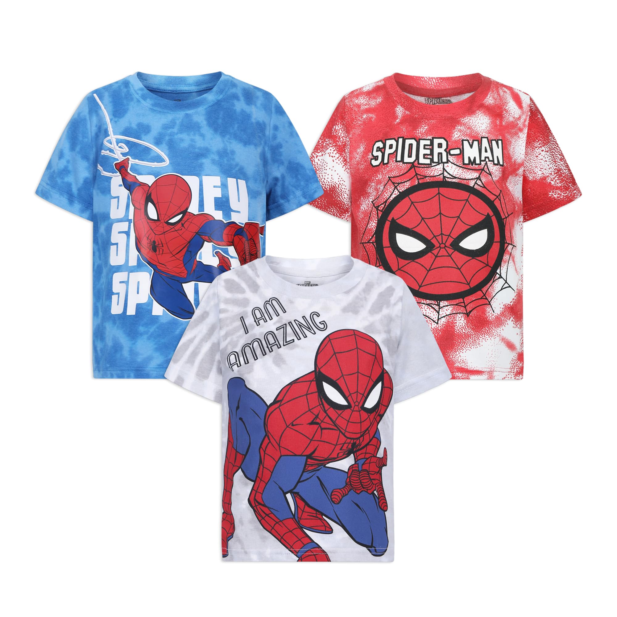 Marvelboys Boys 3 Pack Short Sleeve T-shirts for Toddlers and Big Kids Shirt (pack of 3)