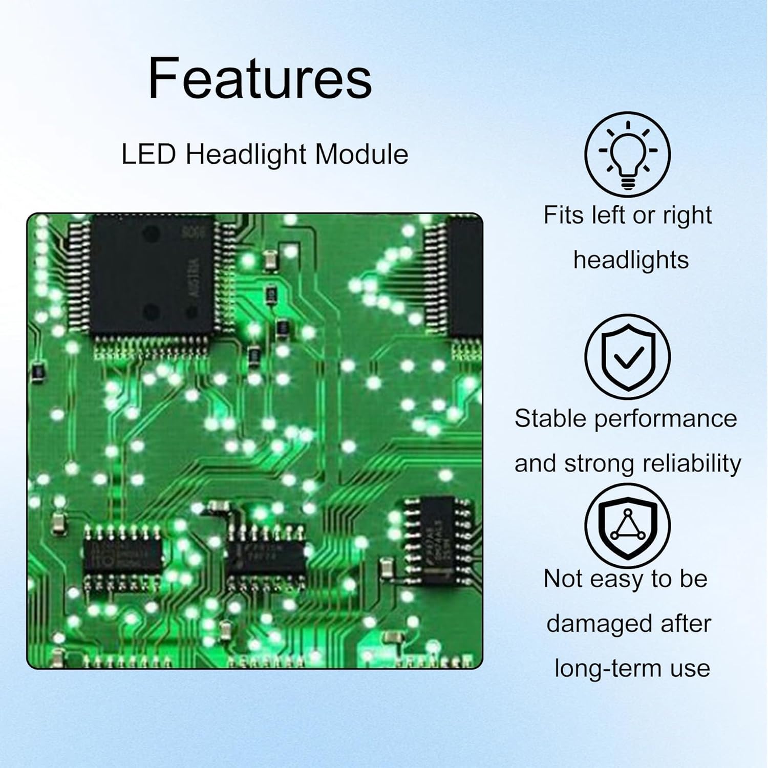 Headlight Module Unit Controller Part Headlight Ballast High Series/ECE 2-Channel Fit for Ford Explorer 2016 2017 2018 2019 Replace FB53-13B626-B FB5Z-13C788-B