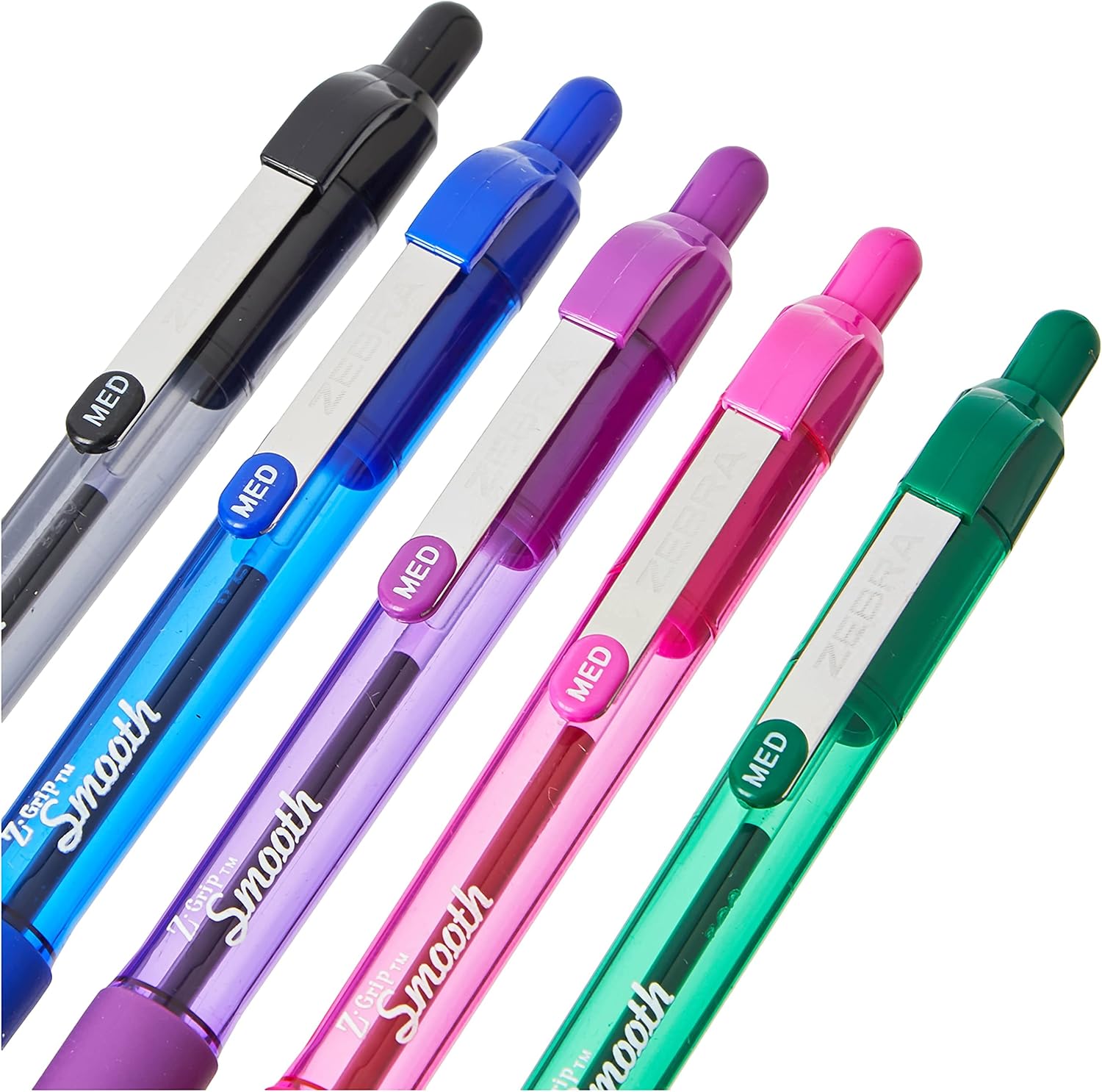 ZEBRA Pen Z Grip Coloured Ballpoint Pens, Smooth & Comfortable ZEBRA