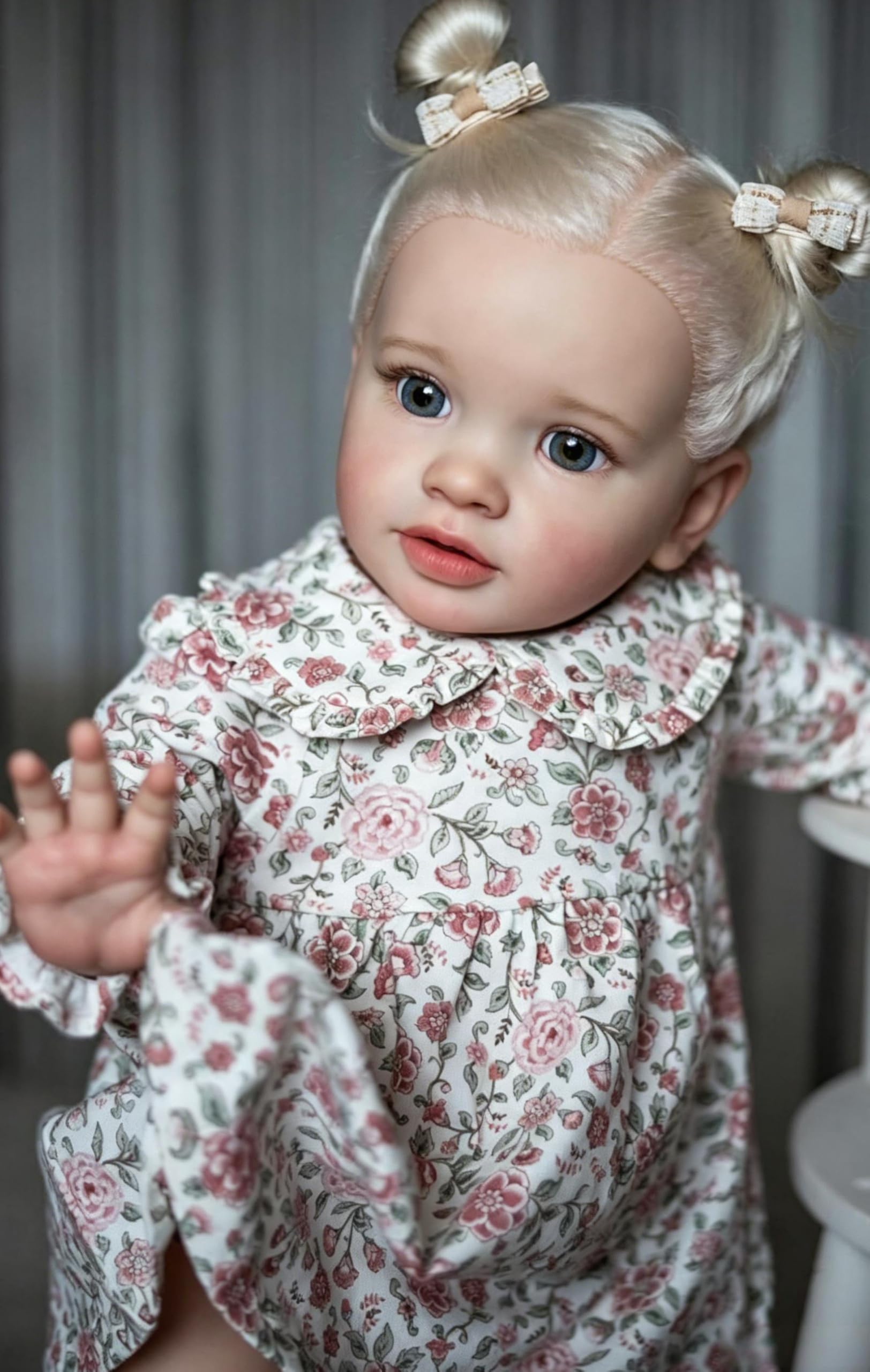 RXDOLL Realistyczna lalka Reborn Baby Doll Girl Pippa, ręcznie wykonana miękka tkanina winylowa, obciążona realistyczna lalka niemowlęca, prawdziwe życie Reborn Baby Dolls zabawka dla dzieci i