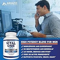 Vista 4 de Vita One para hombre, suplemento integral multivitamínico diario, 150 Cápsulas Veganas, Bioscience Nutrition