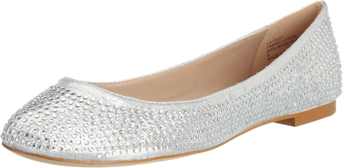 NY発ブランド steve madden フラットシューズシルバー