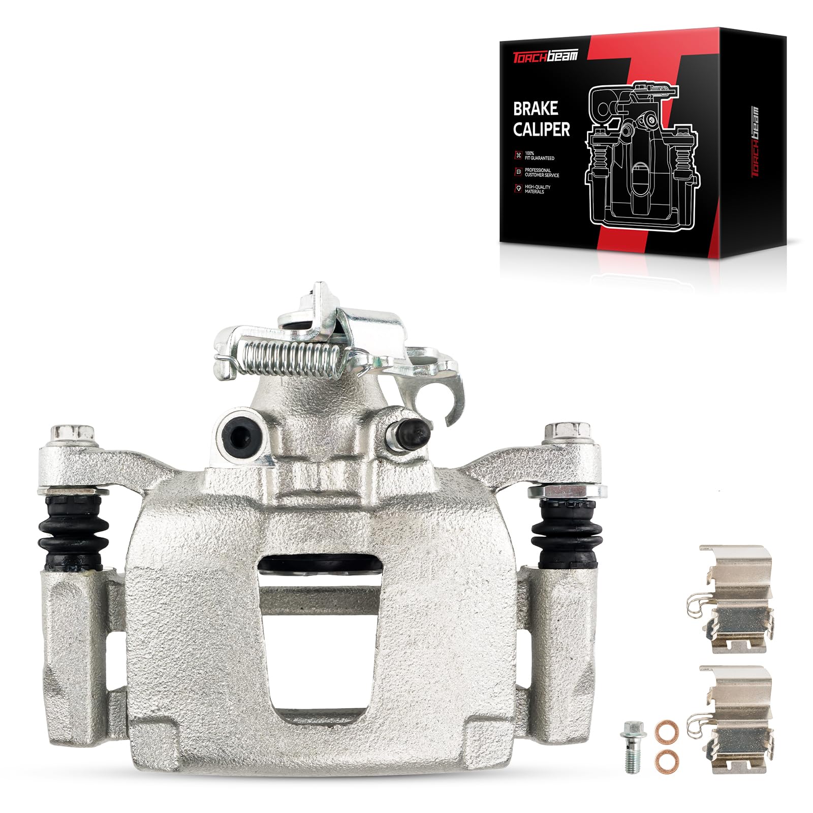 Torchbeam Rear Right Passenger Side Brake Caliper For Dodge Chrysler Volkswagen Ram for 2012-2020 Grand Caravan, 2012-2016 Town &amp; Country, 2013-2015 C/V, Routan, Disc Brake Caliper Replace # 18B5398