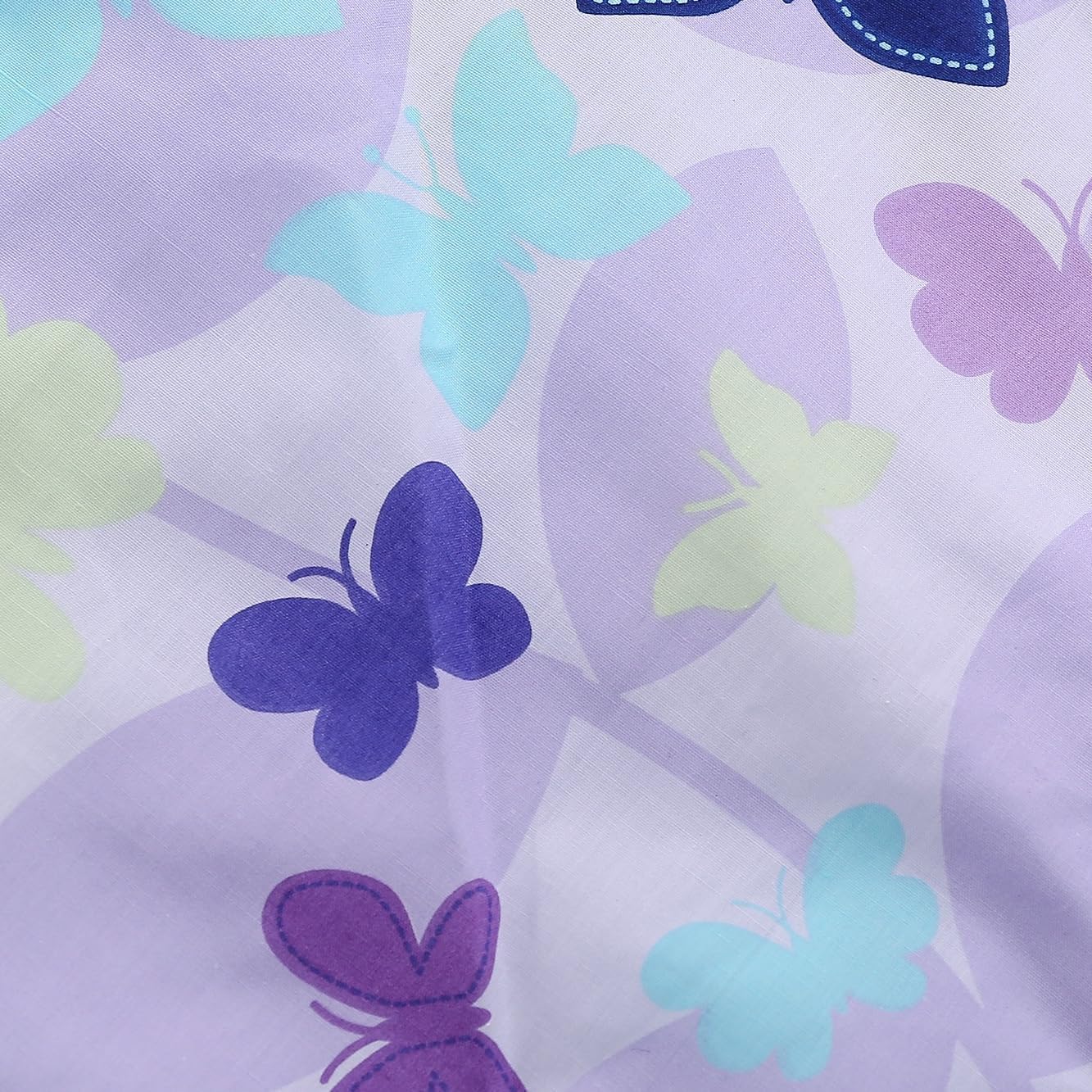 Generic 3 Piece Cotton Butterfly Crib Bedding Set,Purple Crib Set for Baby Girls,Microfiber Printed Nursery Bedding Set with Comforter/Crib Sheet/Pillowcase, 009203