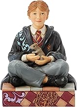 Enesco Harry Potter by Jim Shore Ron Weasley Holding Scabbers The Rat Figurine, 4.13 Inch, Multicolor
