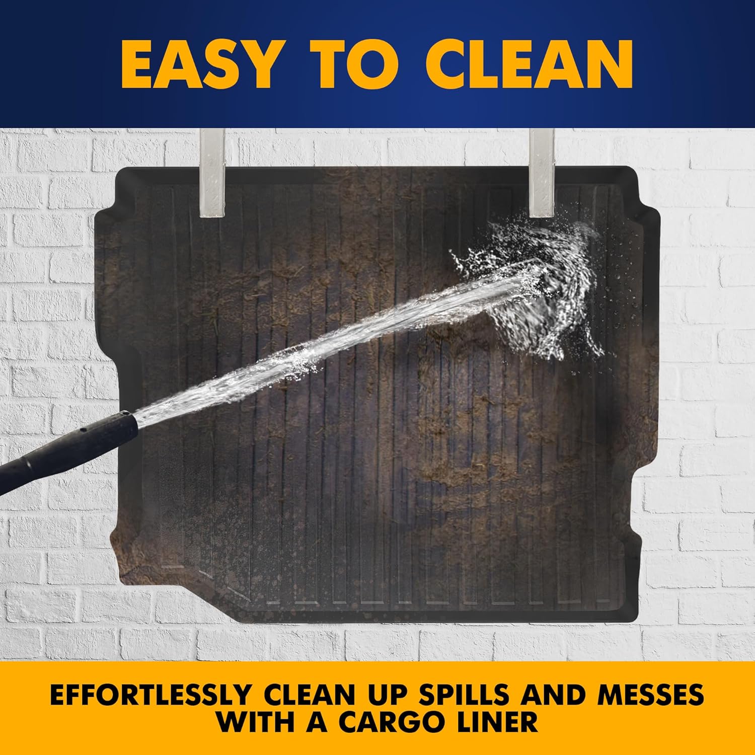 Premium Cargo Liner for Jeep Wrangler (JL) 4 Doors 2019-2025 Unlimited Sport Sahara Rubicon - Custom Fit Car Trunk Mat - All-Season Black Cargo Mat - 3D Shaped Laser Measured Trunk Liners