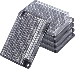 Mikinona Panel Reflector Fotoeléctrico Polarizado de 5 Piezas para Detectores Fotoeléctricos, Material Abs y Acrílico, Fácil Instalación y Alta Durabilidad para Tráfico y Edificios