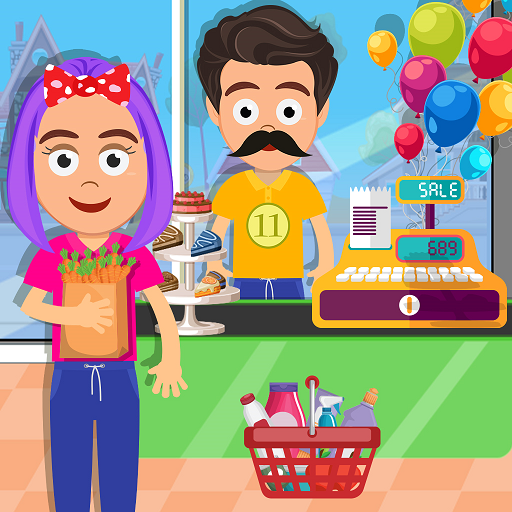 Pretend Play Shopping Mall Girl Supermarket Games for Boys Girls Kids