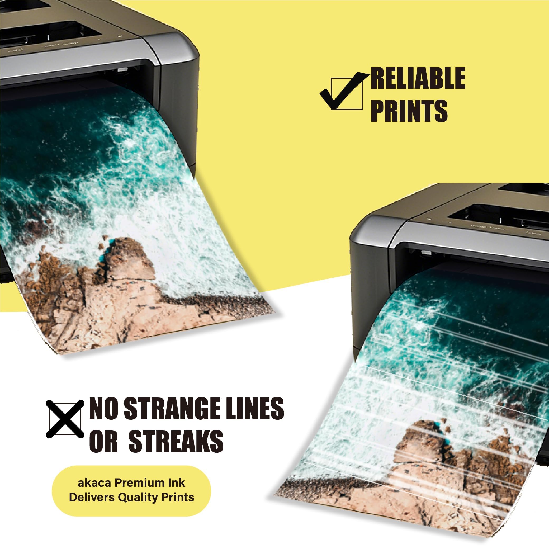 Akaca Lot Cartouches D'Encre Compatibles PGI-580 CLI-581 XXL Pour Canon Pixma - Pack Économique Haute Capacité