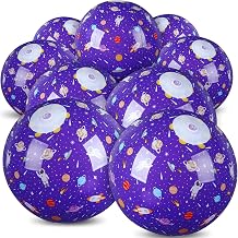 Leyndo 12 Pack Outer Space Themed Beach Ball for Kids 7.87" Bulk for Summer Pool and Beach Game Gifts and Birthday Party Supplies and End of The Year Class Party Decoration Favors