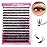 FADLASH DIY Lash Clusters Individual Eyeslash Extensions 40D Volume Eyelash Clusters Soft Band Wispy Natural Eyelash Extension Large Tray (40D-0.07-D, 8-16mm)