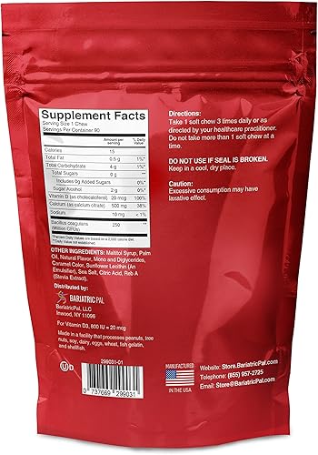 Miniatura 4 de BariatricPal Paquete de vitaminas bariátricas de 30 días (¡multivitamínico UNO 1 por día! Cápsula con 45 mg de hierro y citrato de calcio
