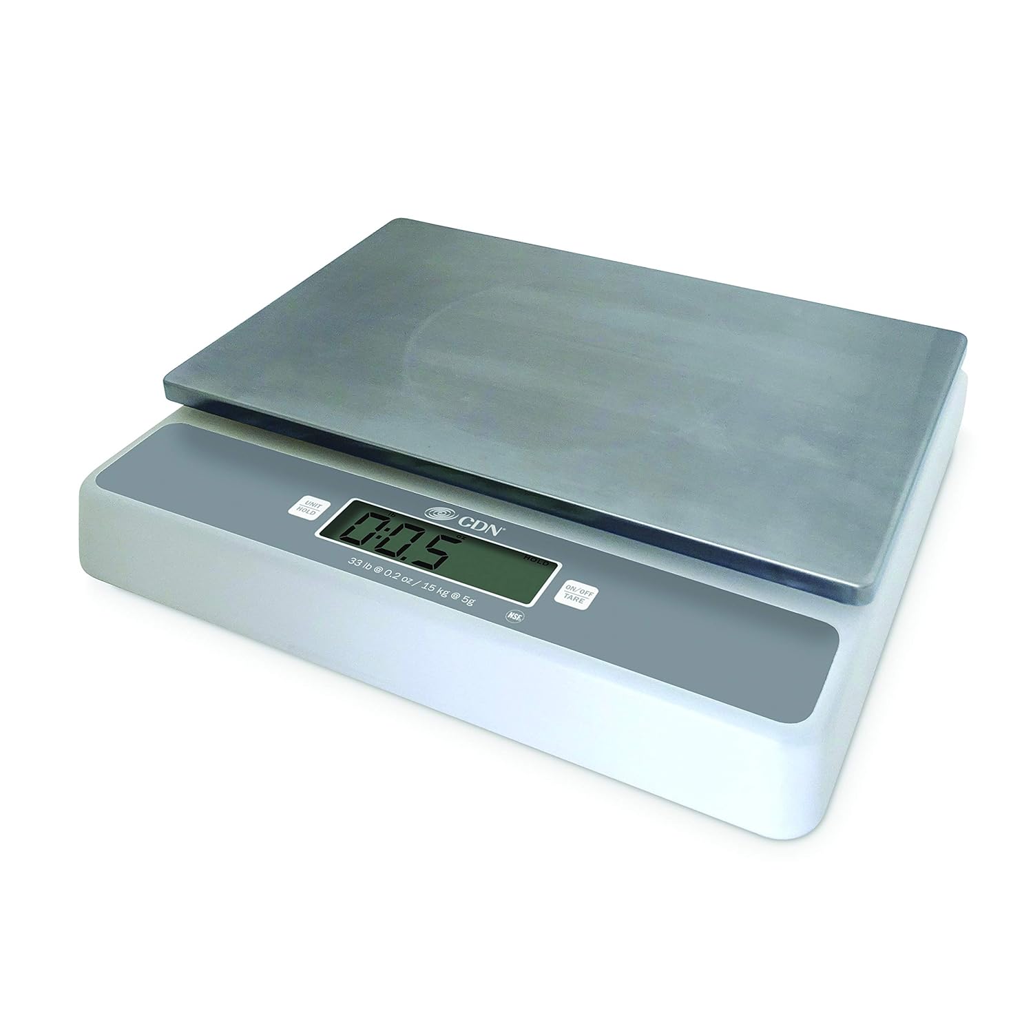 CDN SD3302 Pro Accurate Digital Portion Control Scale, 33 lb., 2.53" Height, 9.72" Width, 11.6" Length