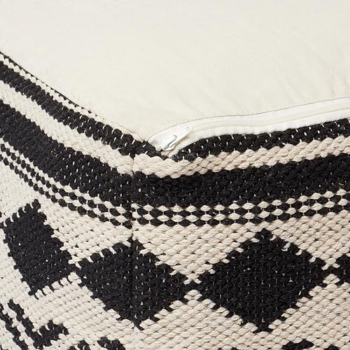 Miniatura 86 de REDEARTH · Puf otomano sin rellenos, con textura, cubo de almacenamiento, puf, reposapiés para sala de estar, dormitorio, guardería, habitación de