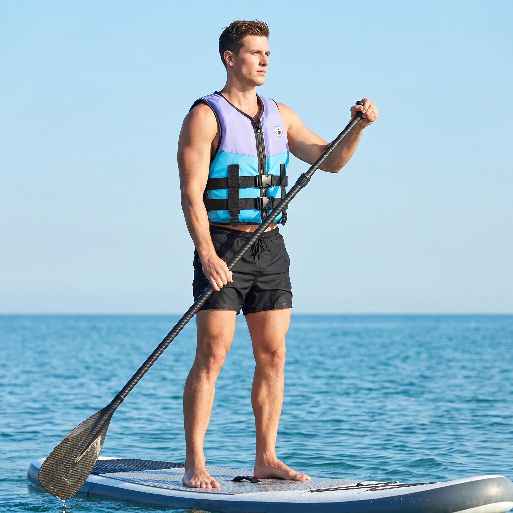 2026 Gilet de Sauvetage pour pour Sports Nautiques en Plein air - Idéal pour Le Kayak, la Navigation de Plaisance, la plongée avec Tuba, la plongée avec Tuba Bandoulière réglable