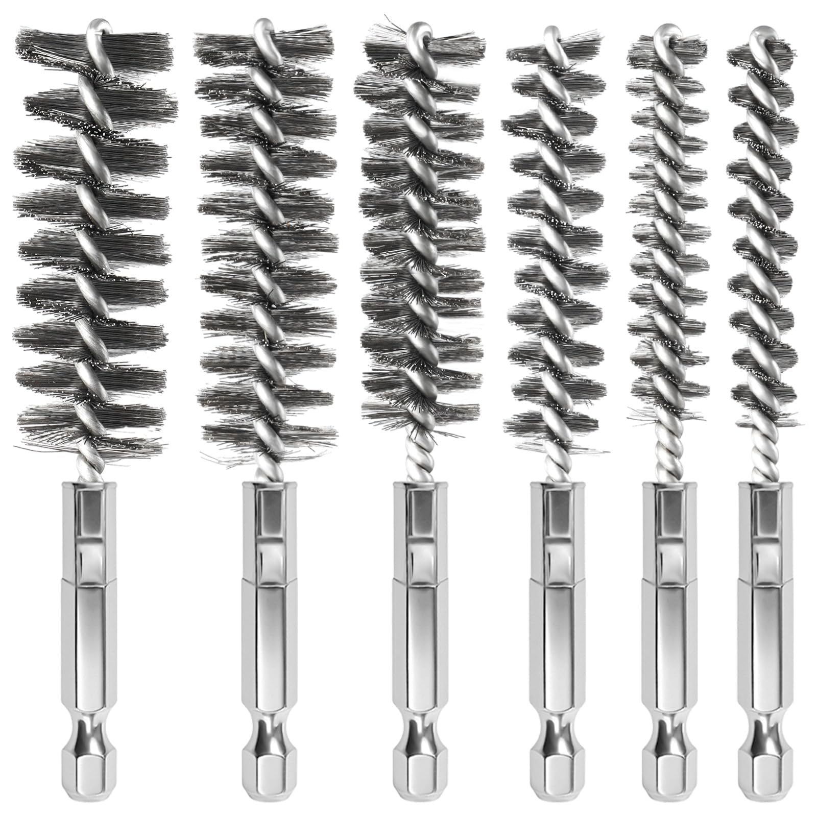 Stainless Steel Bore Brush Set - 6 PCS -1